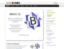 Tablet Screenshot of barebones.com